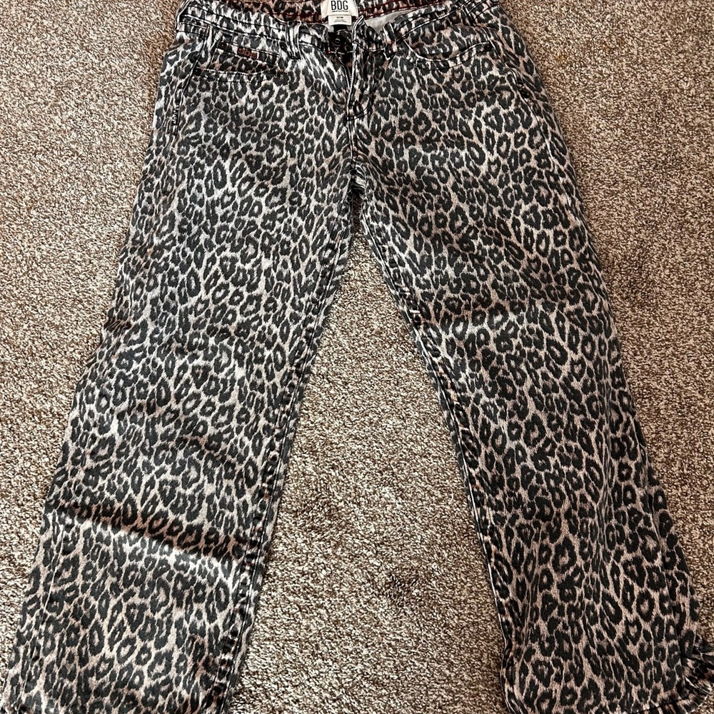 BDG leopard print jeans